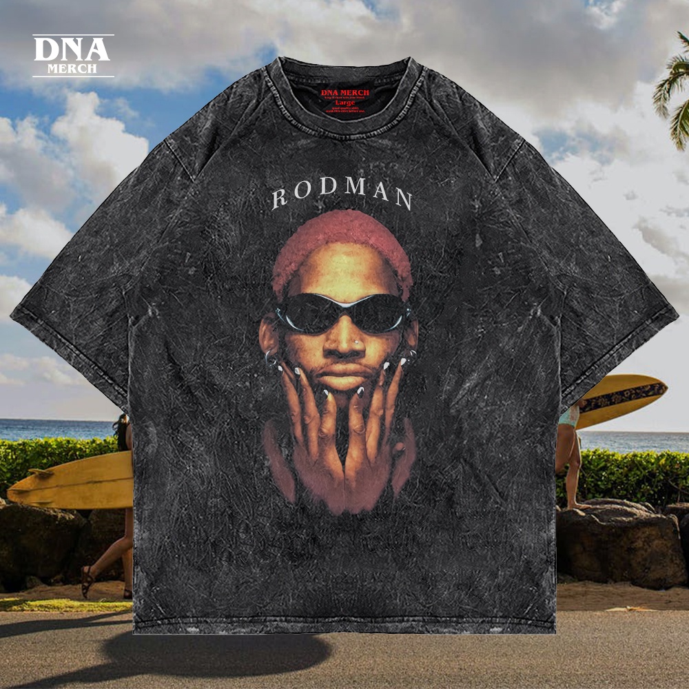 Kaos Dennis Rodman Overiszed Washed Tshirt/Vintage Tees