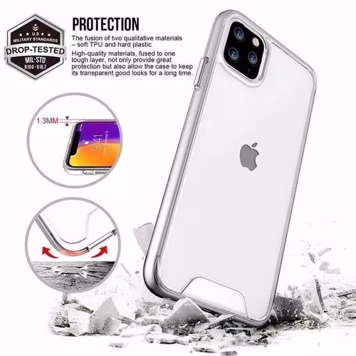 SPACE CLEAR CASE  MILITARY DROP RESISTANCE X XS 11 12 13 PRO MAX BENING PREMIUM CASING