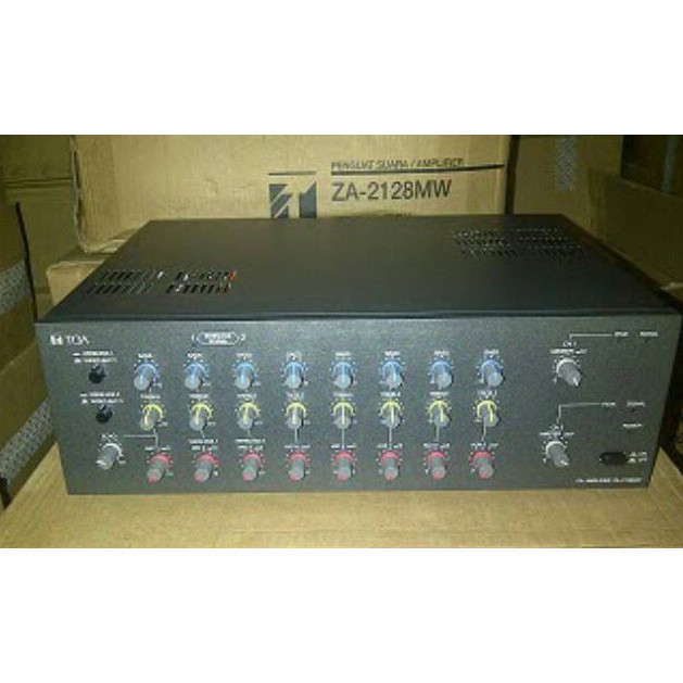 Amplifier TOA Mixer Ampli ZA2128M Stereo MW Original for Horn Speaker Column Corong Mesjid ZA-2128 M