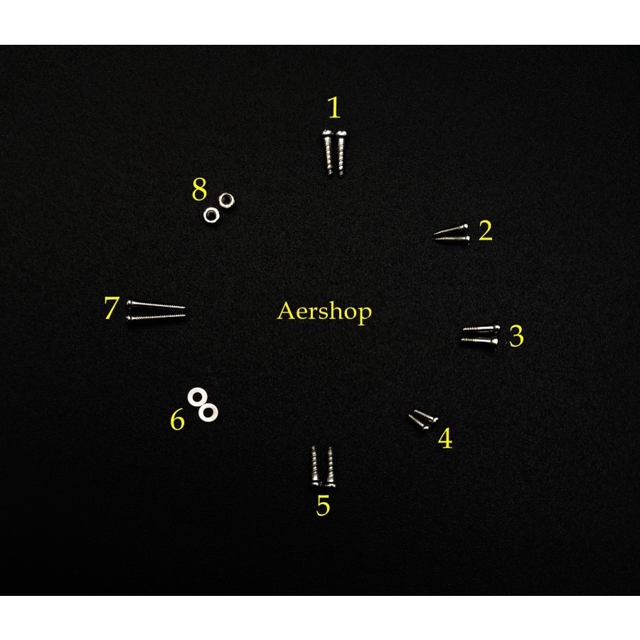 Baut kacamata set baut tangkai kacamata baut nosepad kacamata komplit