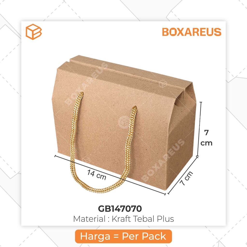 Box Gift Kraft, Box Dus Packaging Souvenir Pernikahan Kotak Kado | GB147070