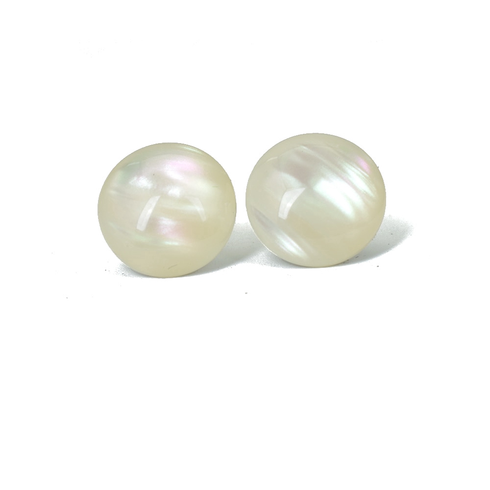 Anting Klip Tanpa Tindik Bentuk Bulat / Oval / Persegi Panjang Geometris Bahan Resin Untuk Wanita