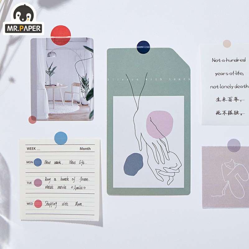 

120pcs Stiker Kertas Warna Dot Pet Gaya Jepang Untuk Dekorasi Scrapbook