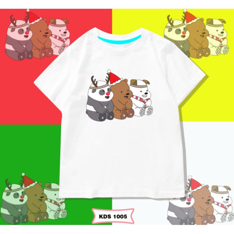 T-SHIRT / KAOS KIDS WE BARE BEAR 24S KARAKTER