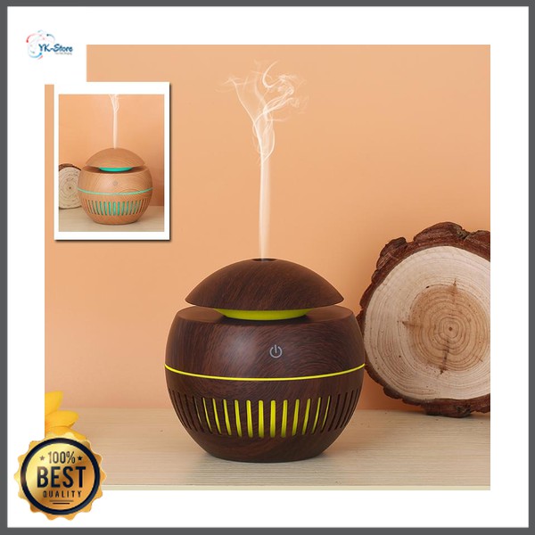 Taffware Ultrasonic Humidifier Aroma Essential Oil Diffuser Wood Design 130ml - KJR12 - Wooden