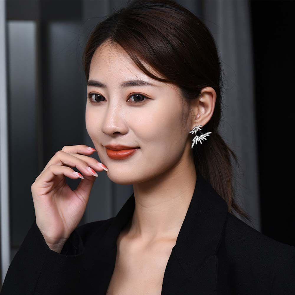 Mxbeauty Anting Wanita Kepribadian Retro Pesta Berlian Imitasi Temperamen Lady Stud Earrings
