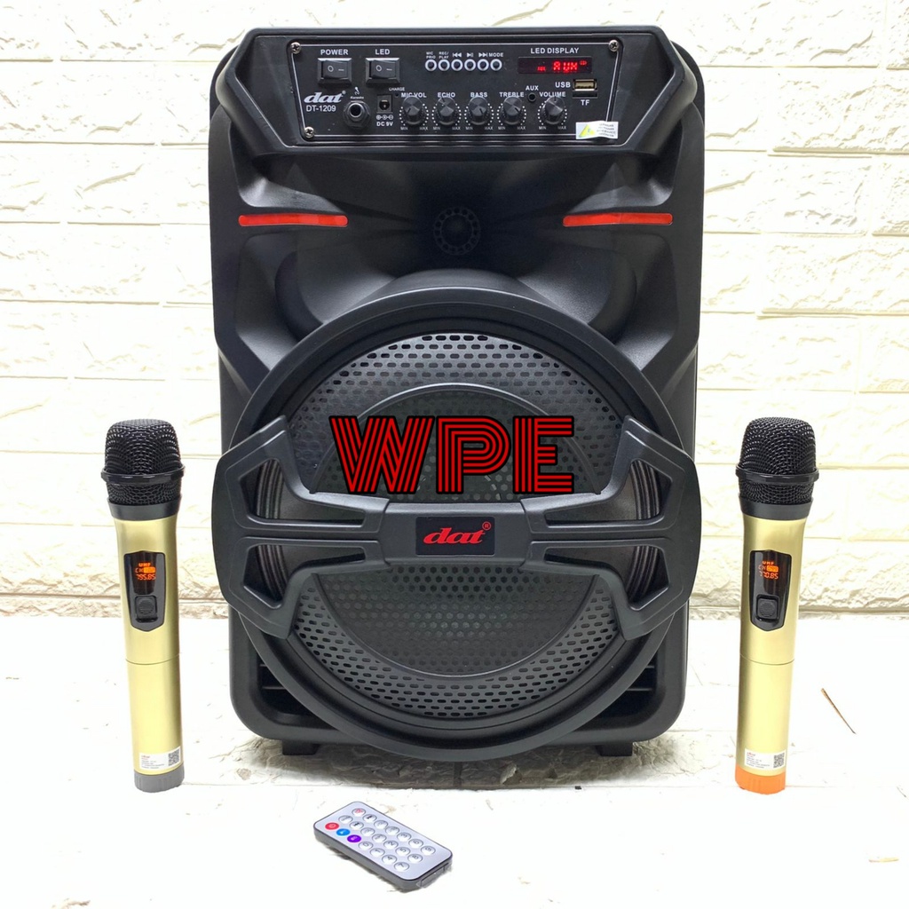 speaker portable dat dt1209 dt 1209 original usb bluetooth