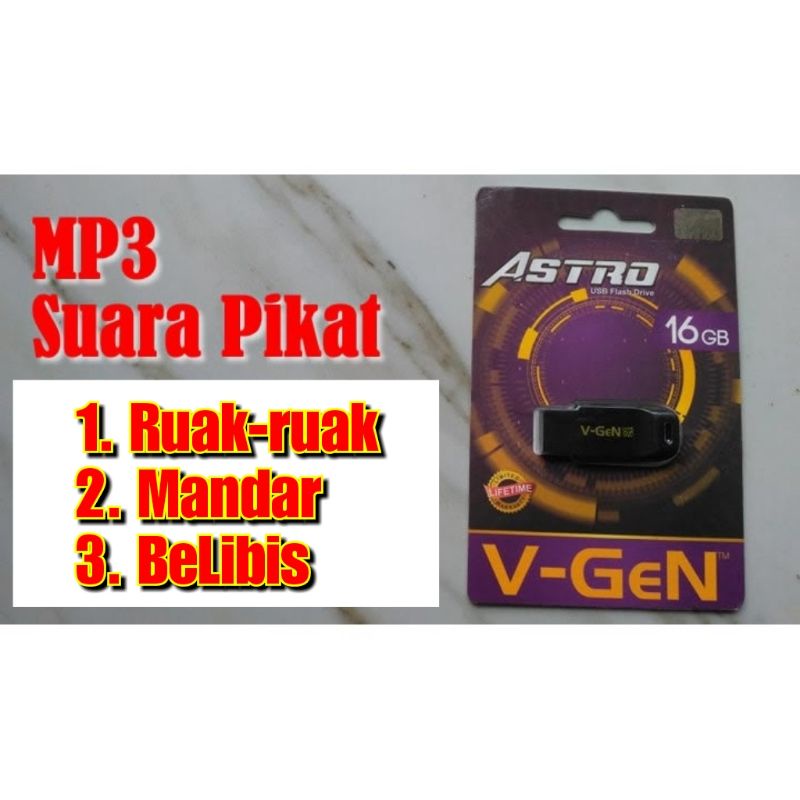 KOLEKSI MP3 SUARA PIKAT BURUNG RUAK RUAK, MANDAR DAN BELIBIS