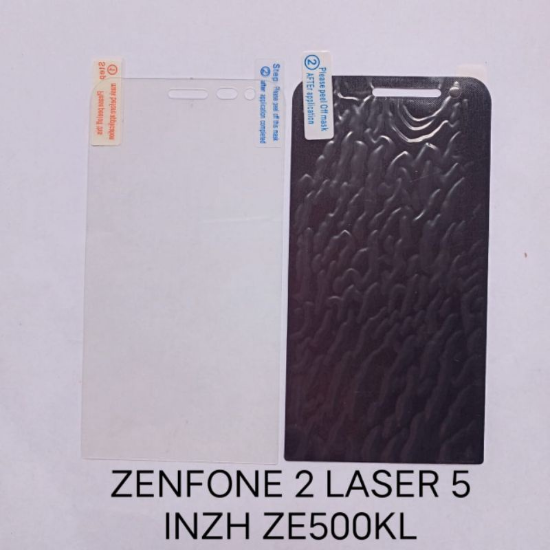 Anti Gores Asus Zenfone 2 LASER 5 ZE500KL Z00RD . Zenfone 2 5 inch ZE500CL Z00D anti bening anti glare screen guard screen protector pelindung layar