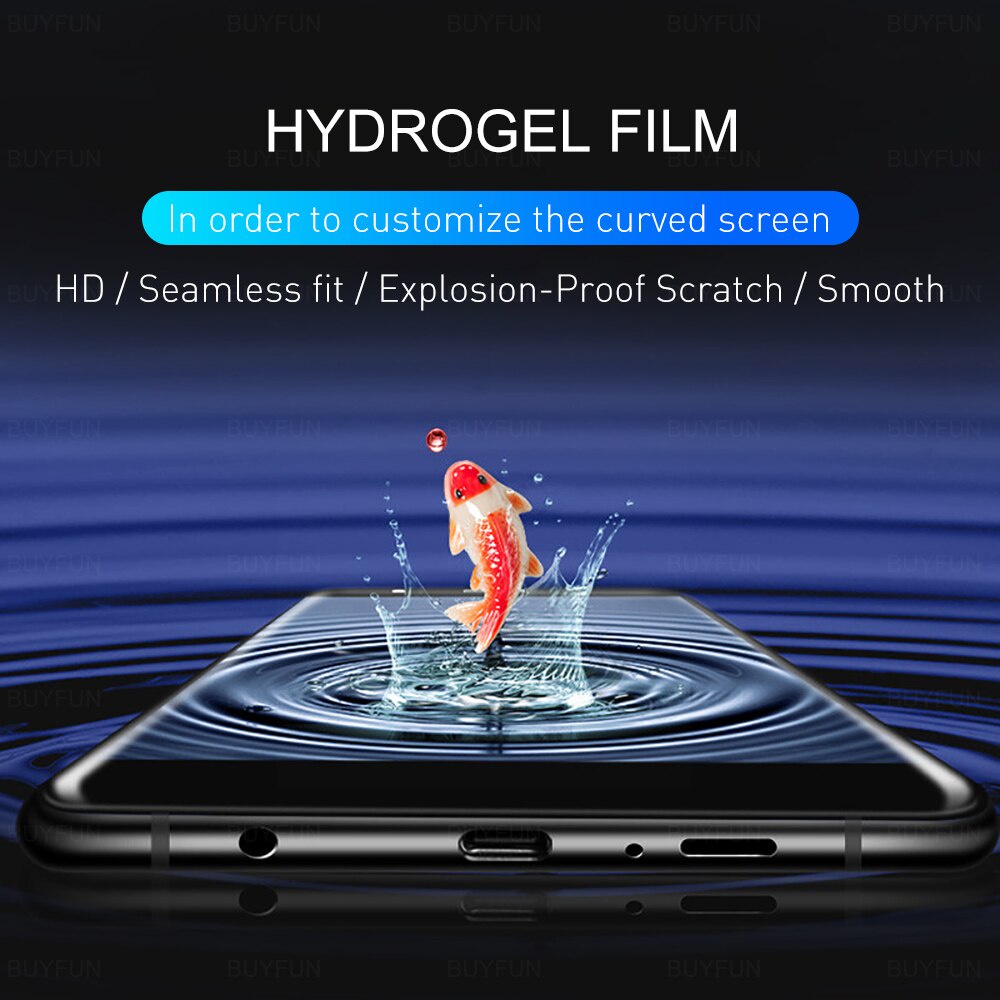 Anti Gores Xiaomi Redmi Note 9 Pro Hydrogel Screen Protector Clear HD Full Layar Not Tempered Glass