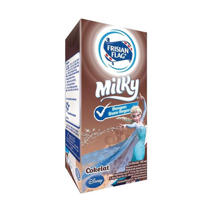 

Frisian Flag Milky Rasa Cokelat 180ml - Bendera Susu UHT