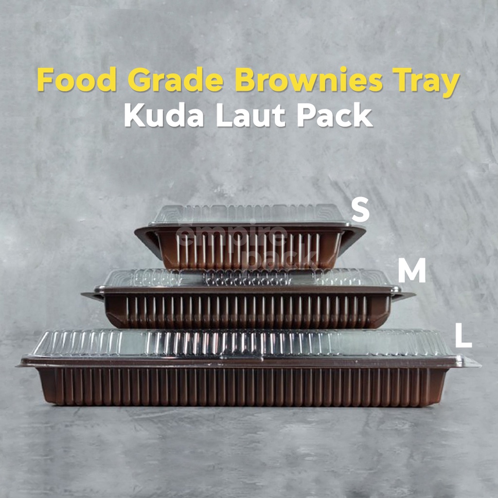 Brownies Tray Mika Wadah Kotak Bronis Kue Murah