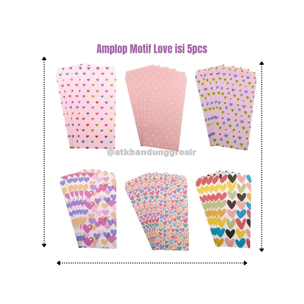 

Amplop Fancy Impor F2038 Love Pastel (18 x 8,5 Cm) Amplop Lebaran Angpao – Satuan SHSNP