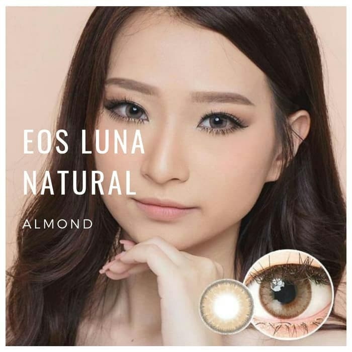 KOSONG11 SOFTLENS EOS LUNA NATURAL ALMOND / BISA MINUS GRATIS ONGKIR