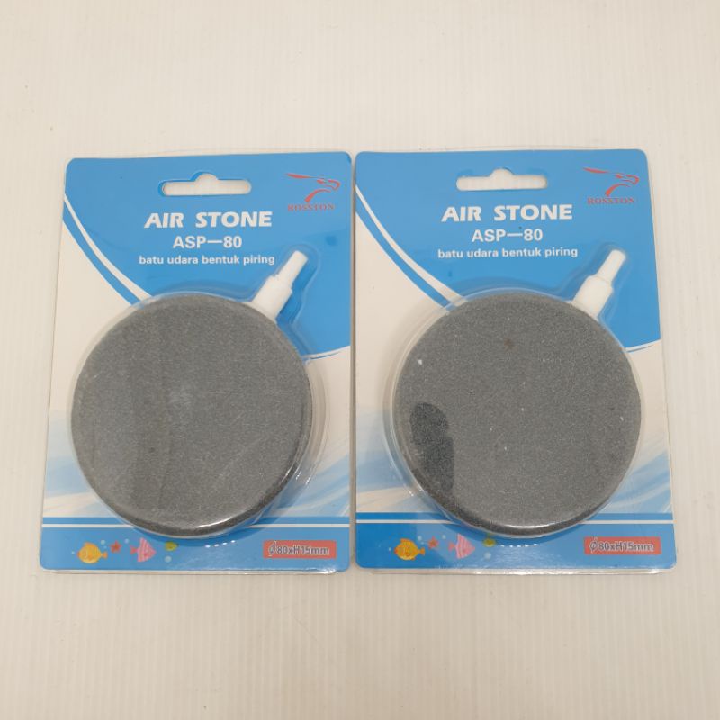 ASC 80 / ASP 80 Batu Aerator bulat pipih air stone airstone gelembung udara aquarium aquascape