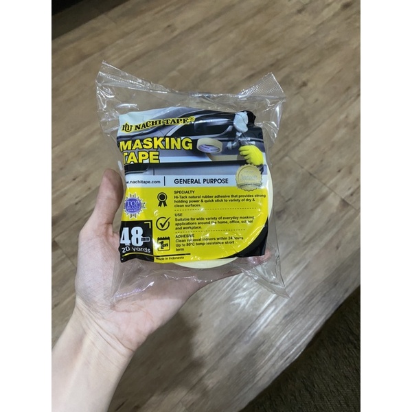 

lakban kertas/masking tape nachi 2”. 48mm