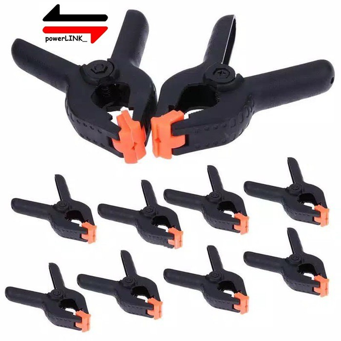 Spring Clamp 2&quot; 3&quot; 4&quot; 6&quot; 9&quot; - Nylon - Alat Penjepit Kayu Besi Catok