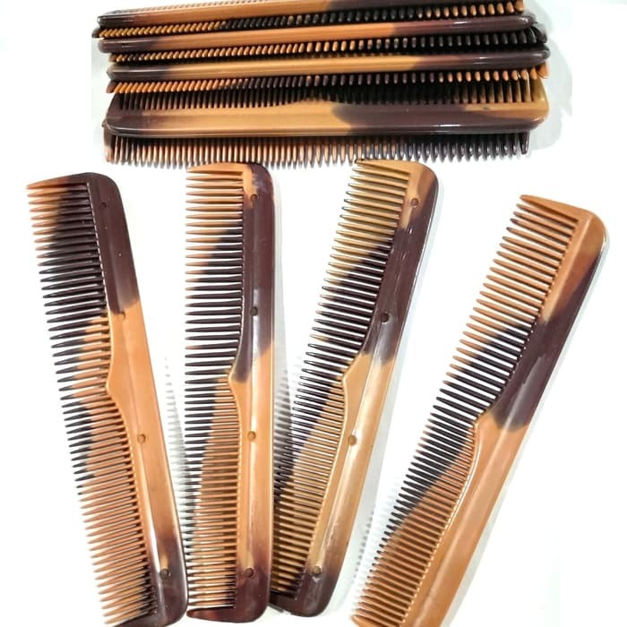 Sisir Saku pria Kecil warna coklat / man comb - 1 lusin