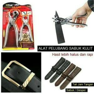 2 Tang Pembolong Sabuk,Karet Gromet Leather Hole Punch Visking