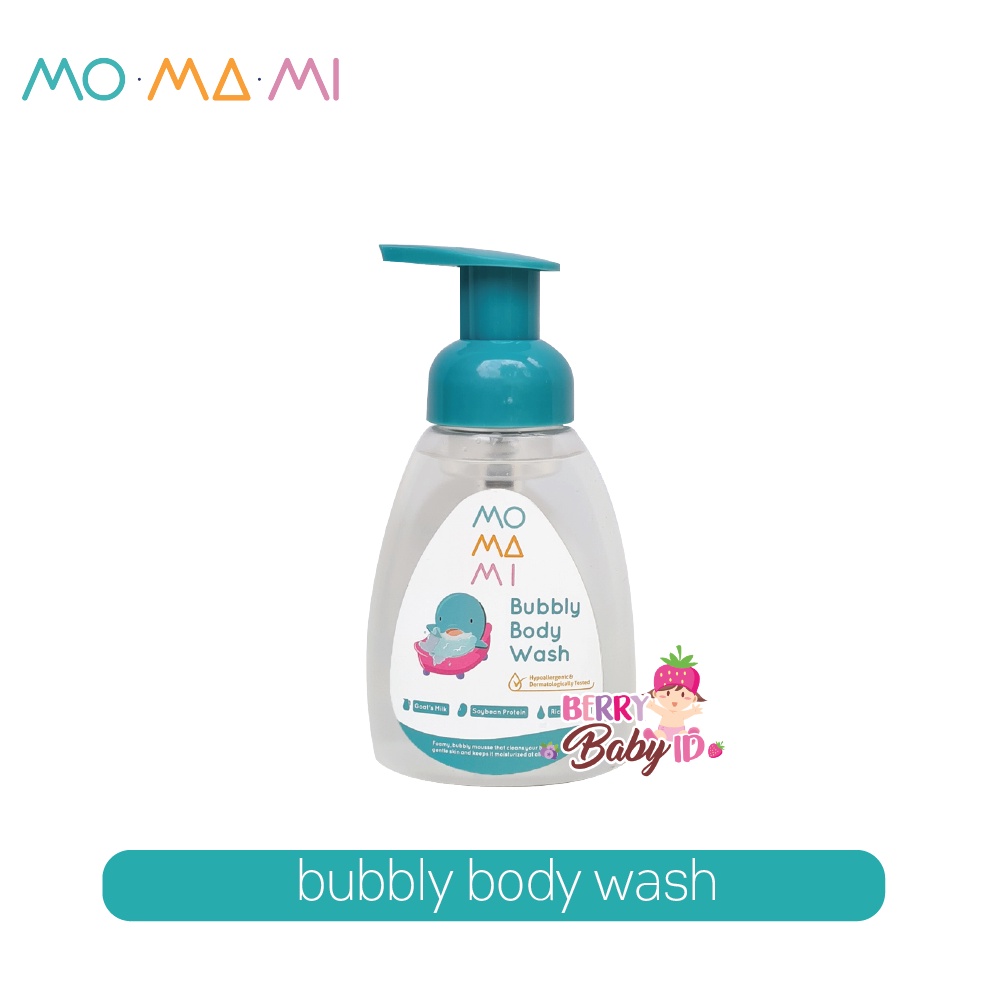 Momami Bubbly Body Wash Sabun Mandi Bayi Hypoallergenic 250 ml Berry Mart