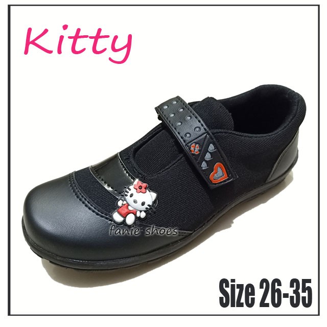 Viola Kitty 26-35 Sepatu Sekolah Hitam Anak Perempuan / Sepatu Hitam Kitty / Sepatu Flat Shoes Anak