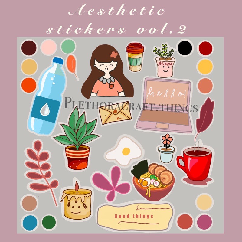 

STICKER AESTHETIC UNTUK PLANER HIASAN JOURNAL KIT STICKER VINTAGE CUTE MURAH JOURNALING KIT TUMBLR