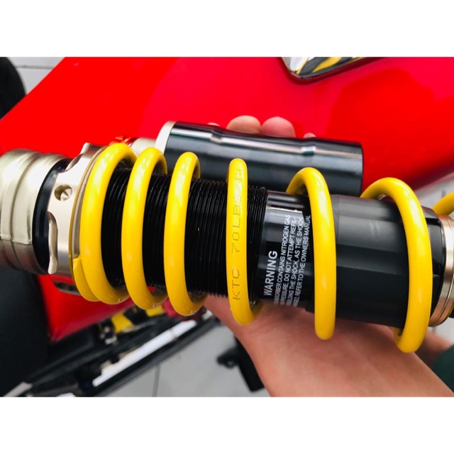 Shock ktc extreme original bebek uk 280mm 320mm 340mm abu merah kuning klik atas bawah fungsi