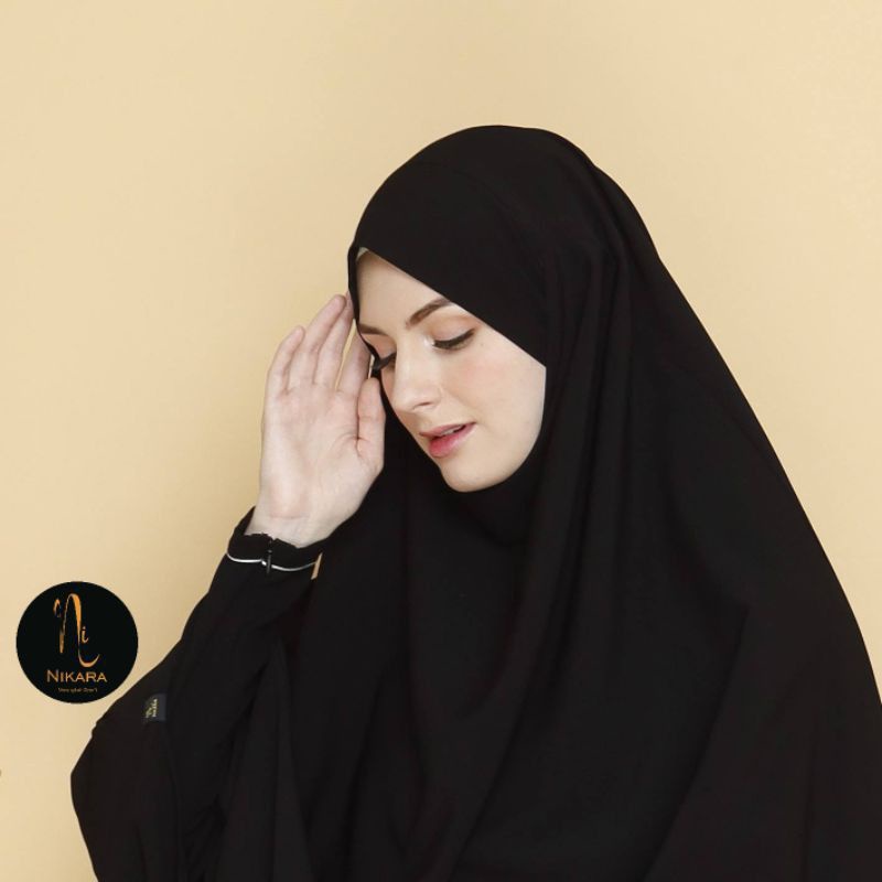 TERPOPULER French Khimar jetblack