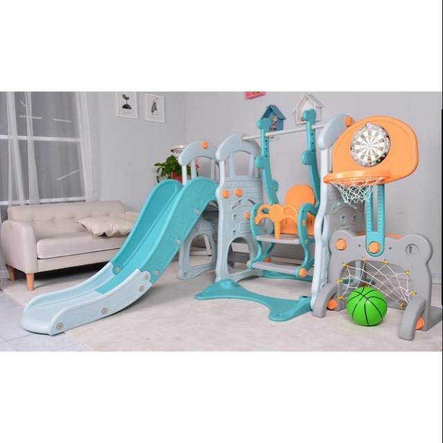 Parklon fun 5in1 slide & swing / sewa perosotan anak bekasi