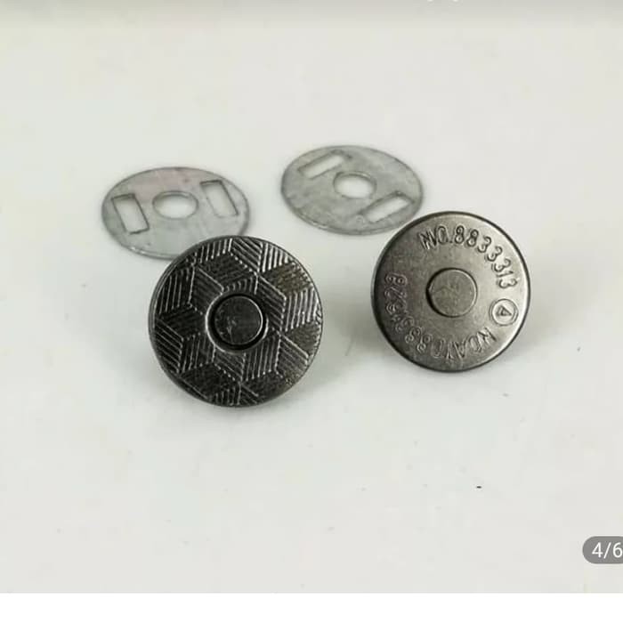 Kancing Magnet 1.4cm BLACK NIKEL Super