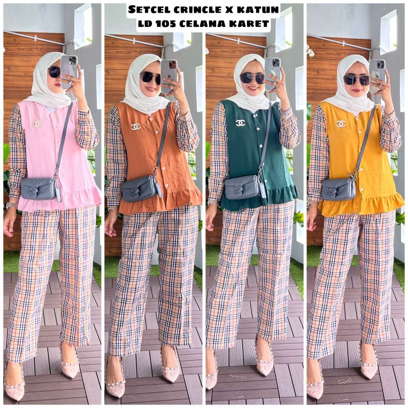 Berry Setelan Burberry