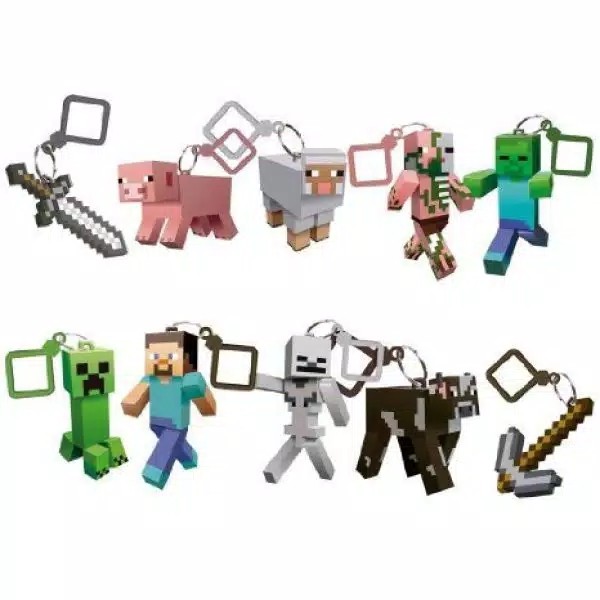 Figure Minecraft gantungan kunci Minecraft besar steve