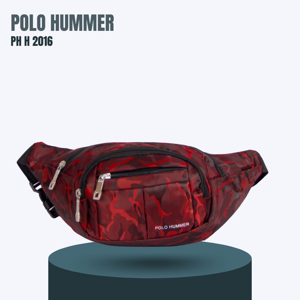 Tas Pinggang Camo Selempang - Waistbag Pria POLO HUMMER