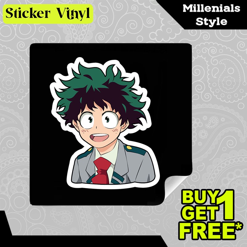 

Stiker Sticker Boku No Hero Academia Izuku Midoriya Aesthetic Bahan Vinyl Satuan Anti Air