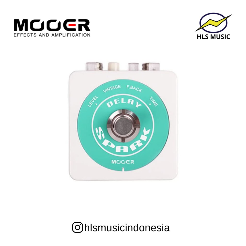 MOOER SMA-SPARK DELAY - ANALOG DELAY PEDAL EFEK GITAR ELEKTRIK