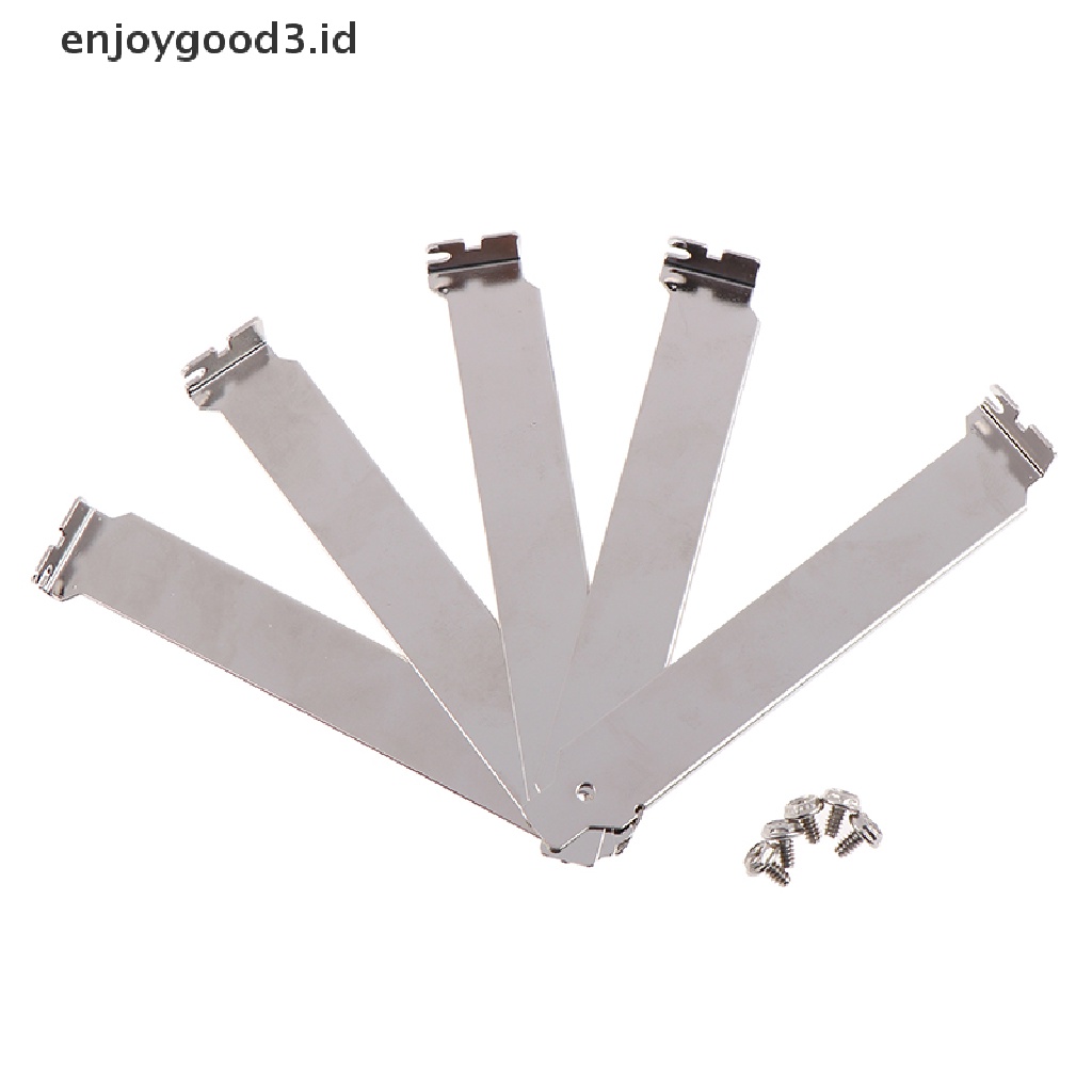 (Id) 5pcs Braket Cover Slot Pci Anti Debu Untuk Pc (Dd)