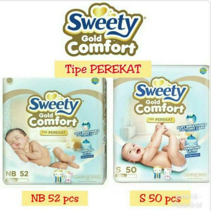 Sweety comfort gold popok perekat Newborn nb52 nb52