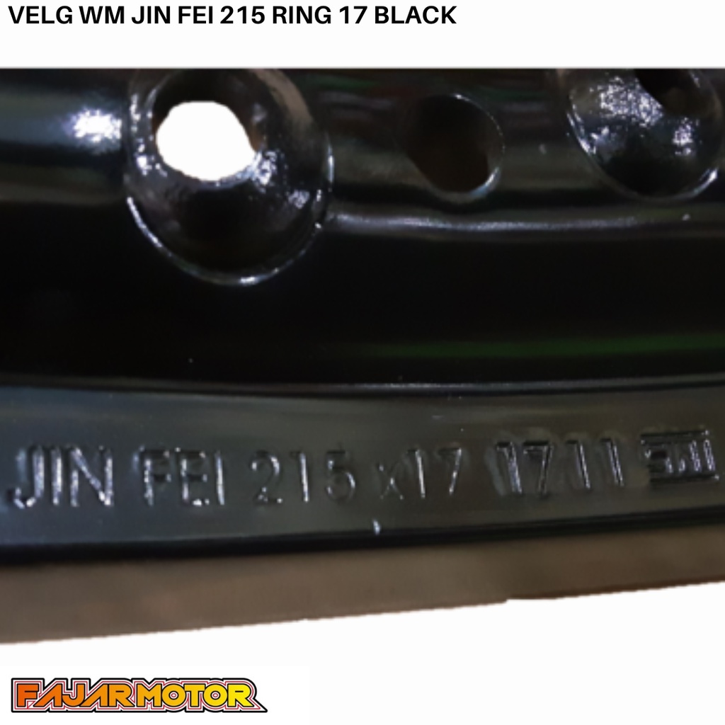 OBRAL VELG WM JINFEI 215 RING 17 BLACK GLOSSY