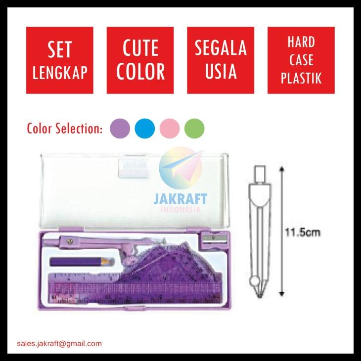 

Paket Penggaris Busur Mistar Jangka Joyko Math Set Ms-87 Lengkap Kode 382