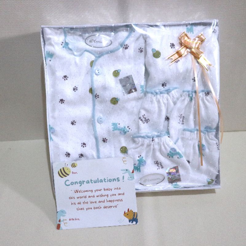Hampers Perlengkapan Bayi Baru Lahir / Set Kado Bayi Baru Lahir / Baby Gift Set Simple / Parsel Bayi-Biru