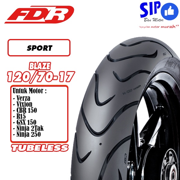 Ban motor Sport FDR Blaze 120 70 17 Tubeless