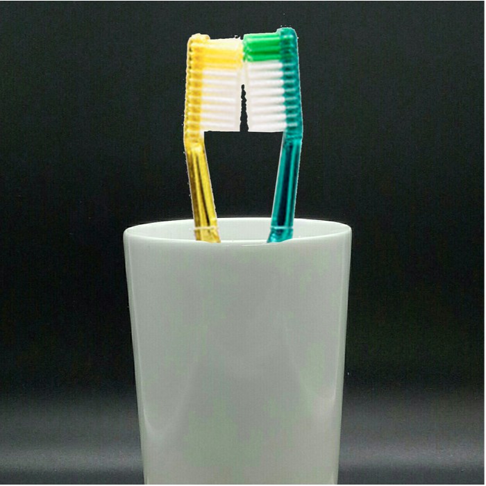 Gelas Sikat Gigi Keramik - Gelas Minum Keramik Polos Putih Mug MA