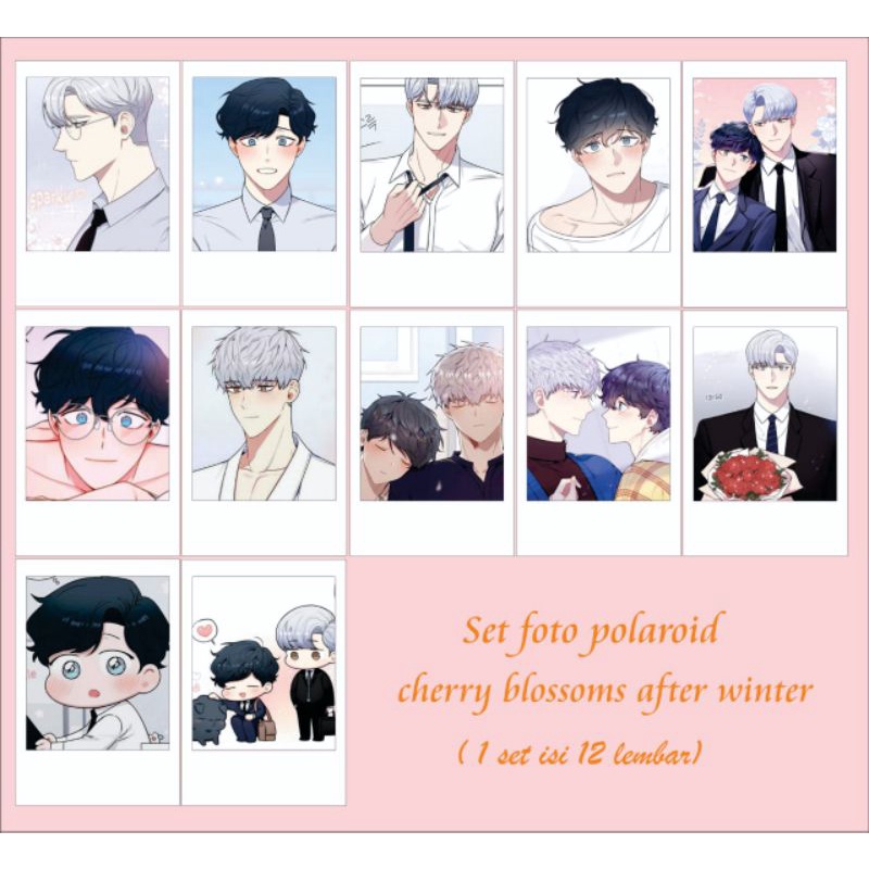 set foto manhwa/webtoon cherry blossom after winter