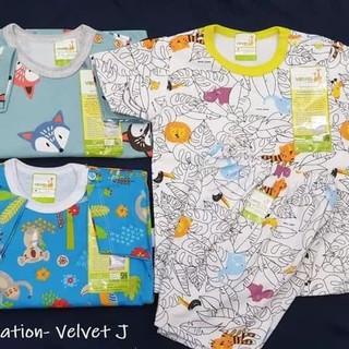  Velvet  Junior  SML Setelan Pendek Baju  tidur Piyama Bayi  