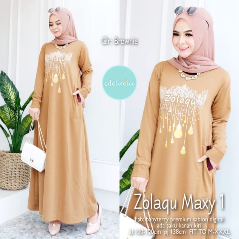zolaqu maxy / Gamis Zolaqu by Edelweiss Ori Solo