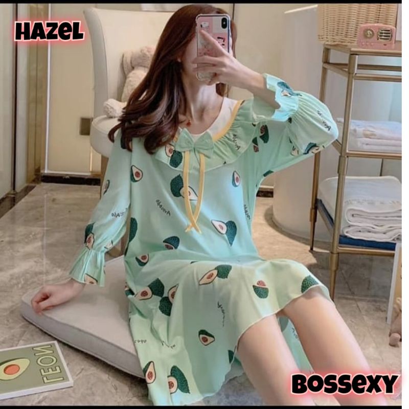 Dress Piyama Hazel Import/baju tidur/seserahan