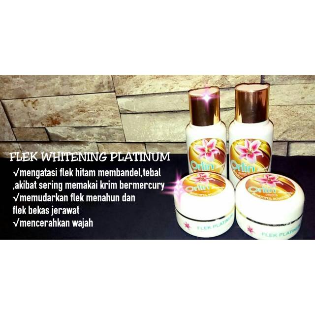 Paket FLEK WHITENING PLATINUM dari ORLIN BEAUTY