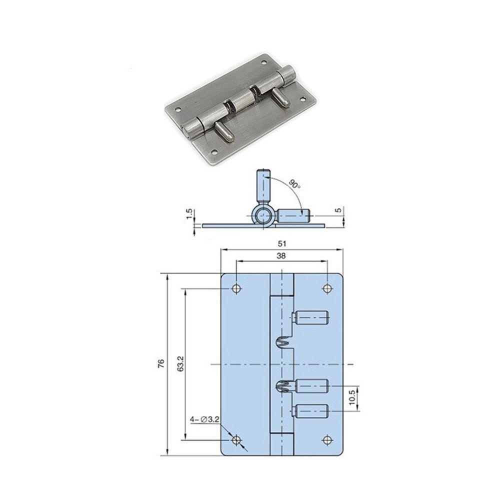 Grendel Spring Nanas Engsel Pintu Adjustable Detachable Multi-Fungsi Flap Hinge