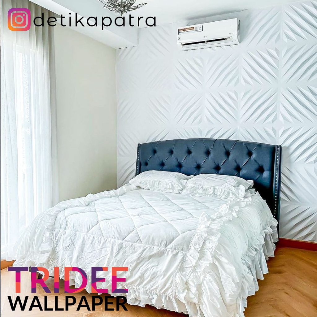 TRIDEE WALLPANEL | WALLPAPER DINDING DEKORASI | WALL PANEL 3D DINDING PVC