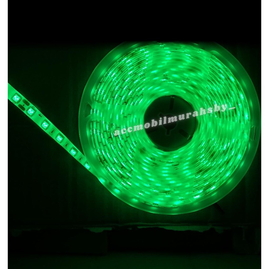 LED STRIP 5050 IP33 DC 12V 5M WATERPROOF LAMPU PLAFON LAMPU ETALASE TAHAN AIR